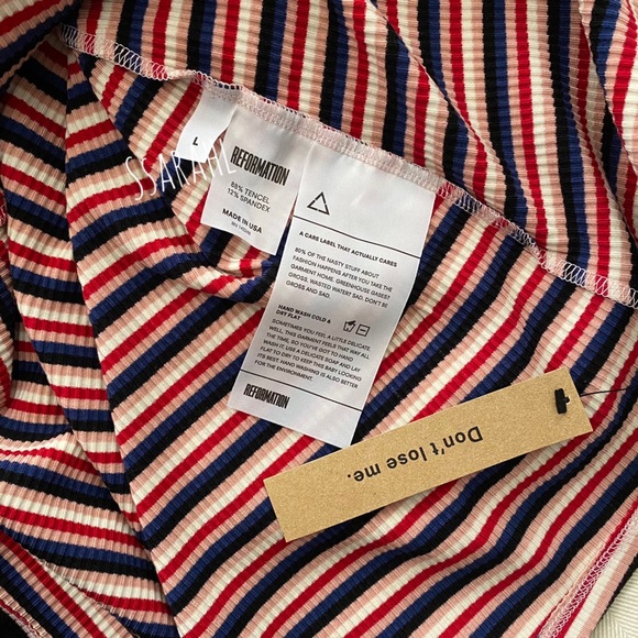 Reformation Striped Mini Dress - Picture 5 of 6